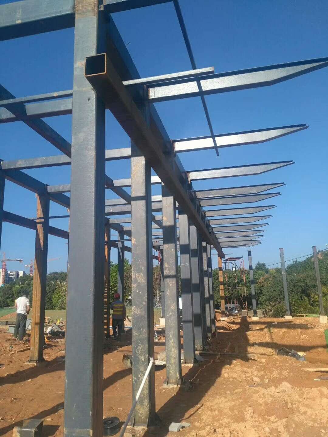 Poly Jiangpu site, Conghua · Steel walkway and support framing