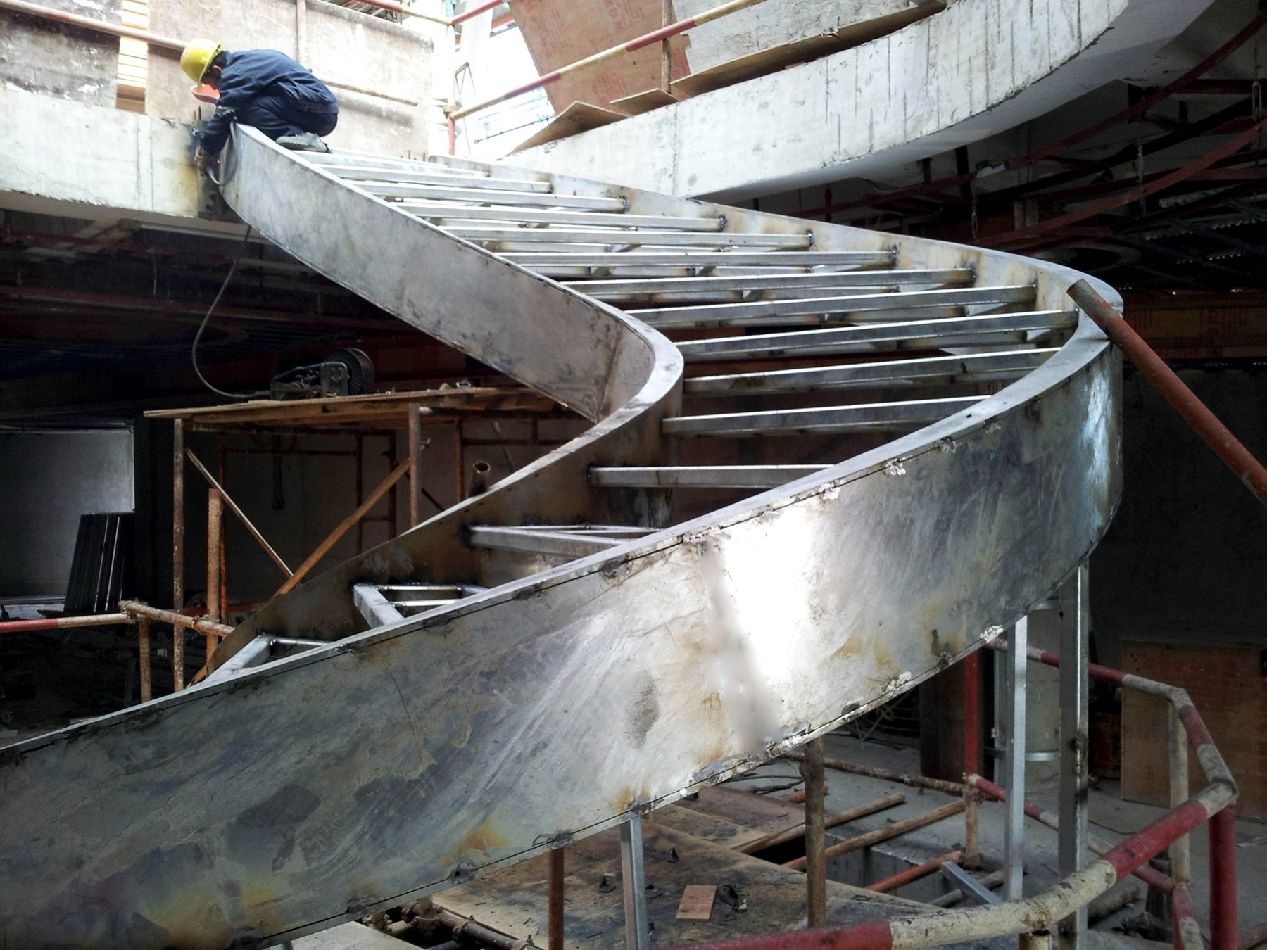 Helical staircase, island hotel — Dong'ao Island, Zhuhai