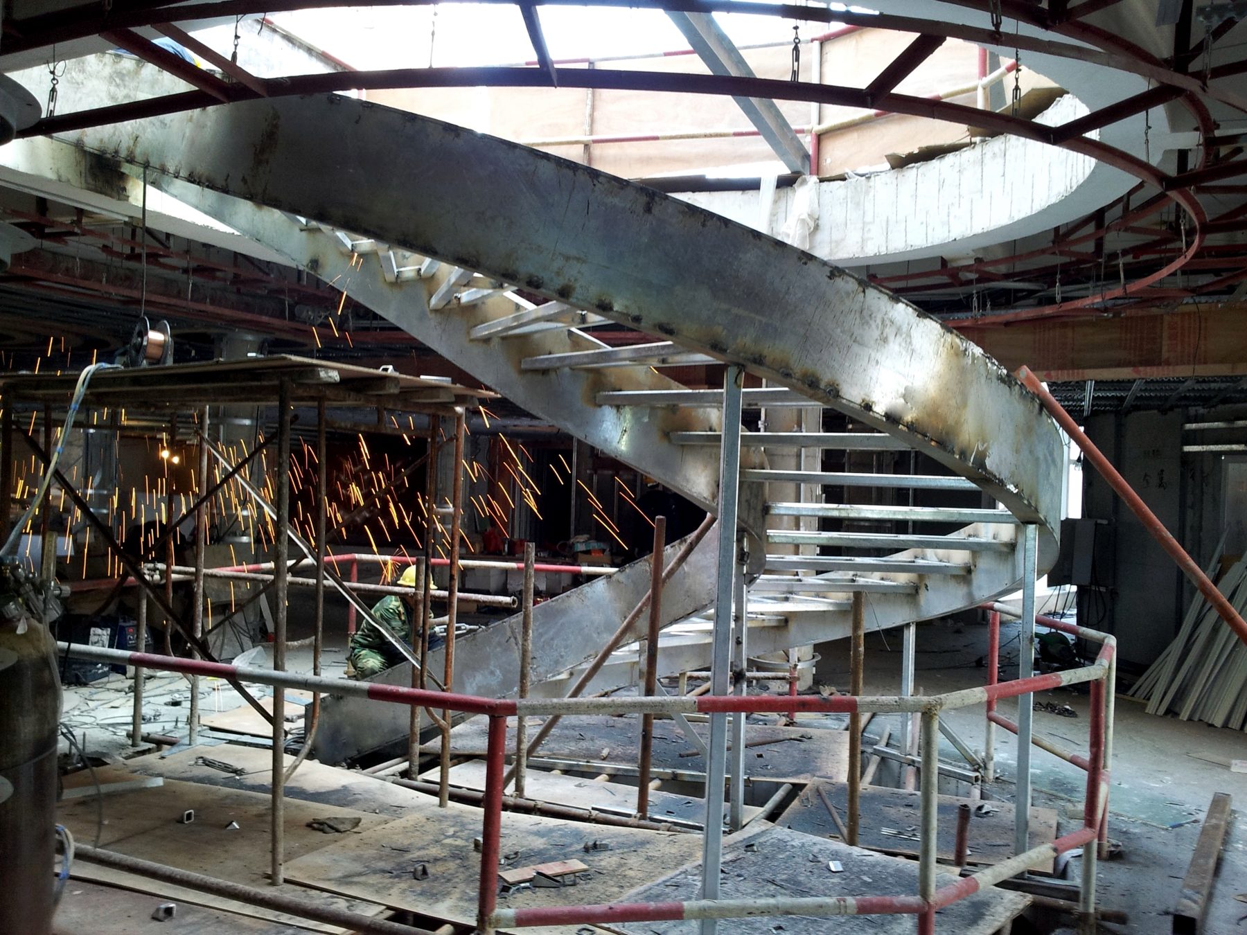 Helical staircase, island hotel — Dong'ao Island, Zhuhai