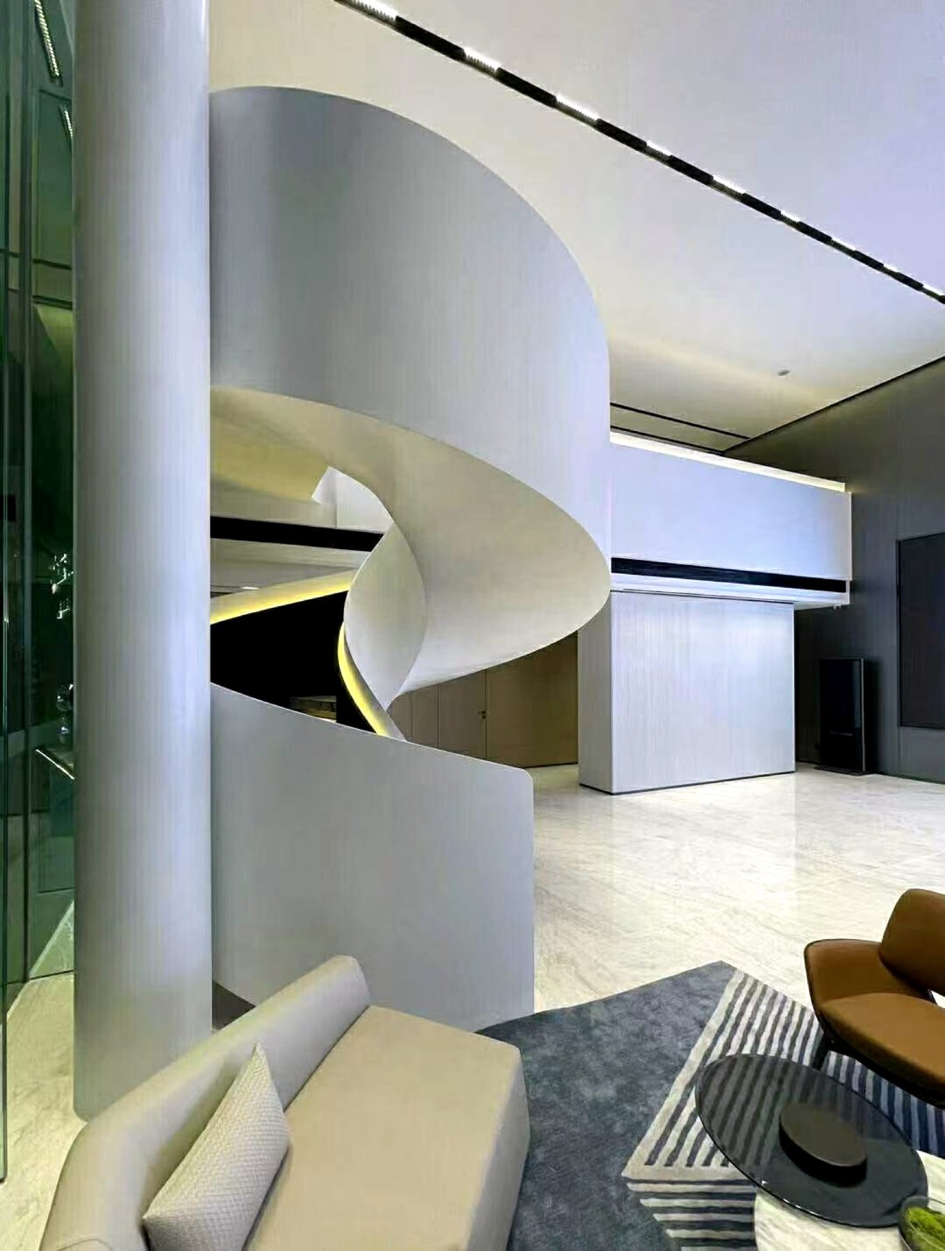 Helical staircase, sales centre — Nancheng, Dongguan